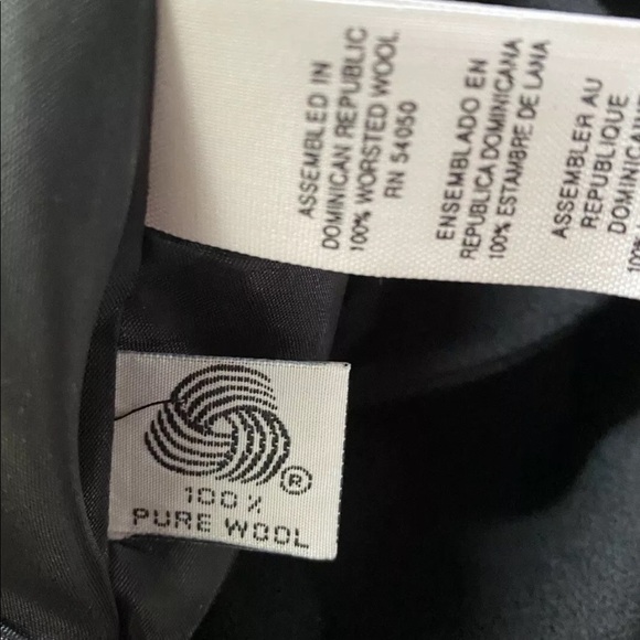 Vintage Saville Suit Pure Wool Black Button Up Retro Blazer Jacket Women's Sz 12 - Picture 4 of 7